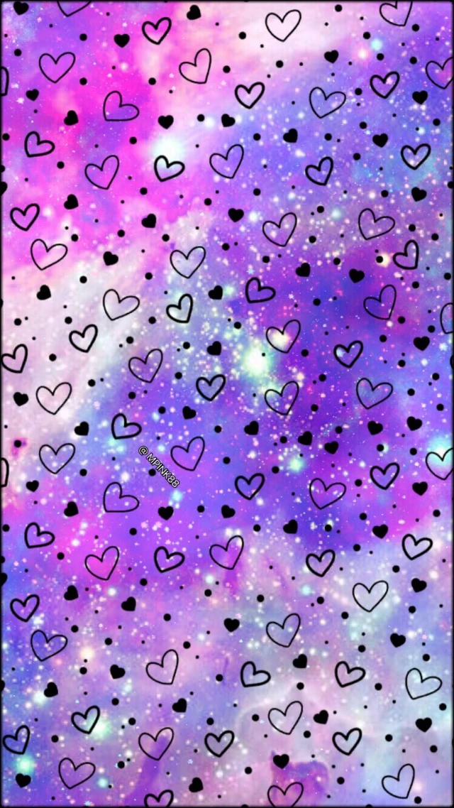 Heart Hearts Pattern Beautiful Galaxy Image By Mpink